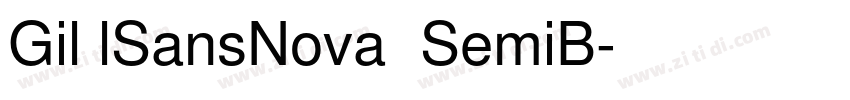Gil lSansNova  SemiB字体转换